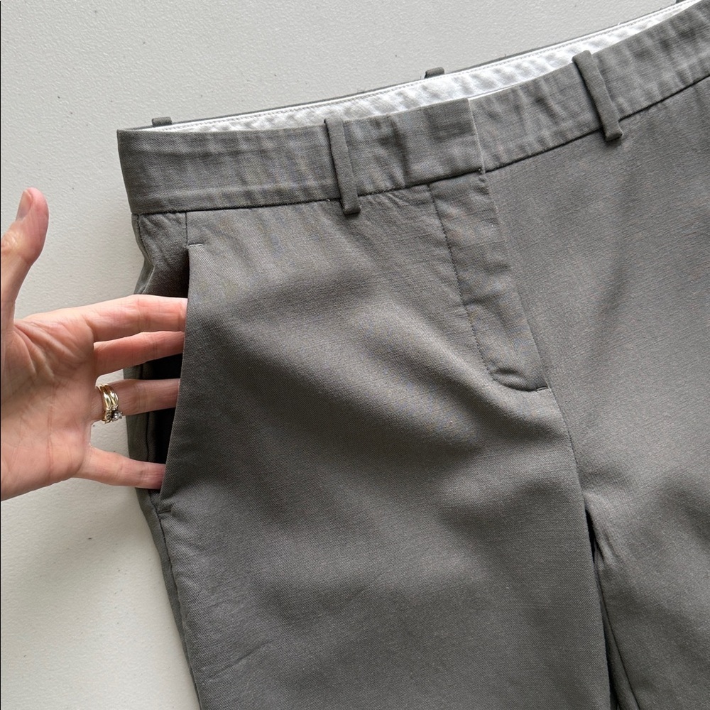 Theory Mustadio Wool Trousers Dark Gray Size 00 - Picture 5 of 16